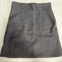 グレー 台形ミニスカート