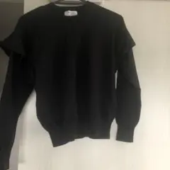 OPAQUE.CLIP 肩フリル付きニットトップス　S 36サイズ