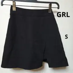 GRL グレイル スリット入りミニスカート スカパン S ブラック