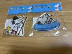 スヌーピー リフレクター 反射板 ストラップ2個セット（未開封/匿名配送）