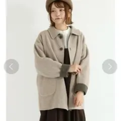 【新品未使用】サマンサモスモス ダブルフェイスリバーシブルショートコート