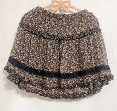 OLIVE des OLIVE 花柄 ミニスカート フレアのサムネイル