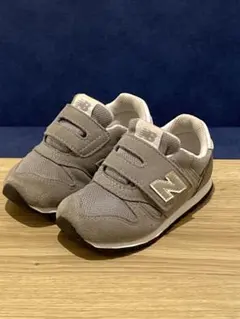 【水洗済】ニューバランス　14cmキッズ　スニーカー　373 清潔 グレー