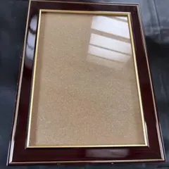 木製ダークブラウン写真額縁 A4サイズ