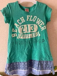 BEACH FLOWER デニムダンガリー ワンピース 120cm