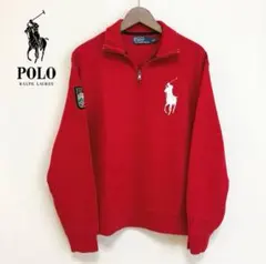 90s Ralph Lauren スウェット トレーナー ビッグポニー 刺繍ロゴ
