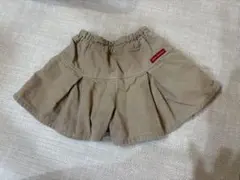 Moujonjon ベージュ ショートパンツ キュロット　コーデュロイ　80cm