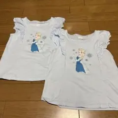 UNIQLO UT アナと雪の女王 エルサ タンクトップ 2枚セットのサムネイル