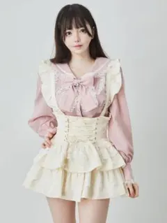 Ank Rouge コルセットティアードスカートJSK