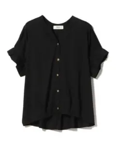 BEAMS HEART スキッパーネック カットソー