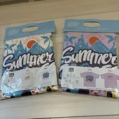 ディズニー　ミセスグリーンアップル Tシャツ　ピンク　ホワイトLL 2点セット