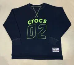 crocs 薄手トレーナー 160㎝ ネイビー