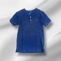 POLO RALPH LAUREN 青 ポロシャツ 140