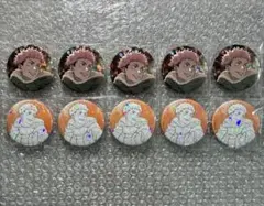 呪術廻戦　マルキューブ ホログラム缶バッジ　虎杖悠仁　カラー　線画　10枚セット