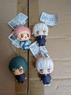 呪術廻戦 立体ラバーマスコット　4個セット