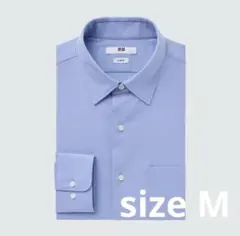 ユニクロ ファインクロスストレッチスリムフィットブロードシャツスリムフィット M