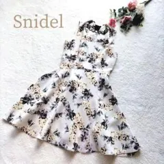 【スナイデル】レディース フラワープリント ワンピース ビジュー付き サイズ1