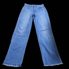 EMODA ライトブルー ワイドレッグデニム