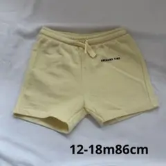 ZARA baby イエロー ショートパンツ 12-18ヶ月86cm