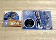 ズートピア2 happyくじ ジュディ アクリルスタンド 缶ミラー　セット