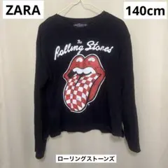 古着　ZARAキッズ　ローリングストーンズ　長袖　ロンT 140cm