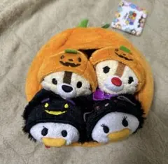 ハロウィン ツムツム　ドナルド　デイジー　チップ　デール　かぼちゃ　セット