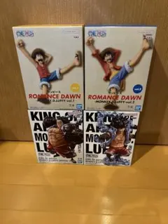 ワンピース ルフィ モンキールフィー、フィギュア 4種セット