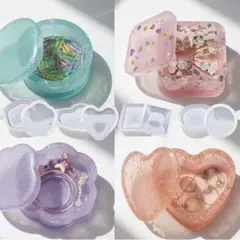 【4個セット】蓋付き シリコンモールド ボックス型
