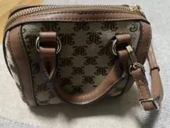 ミニブラウン ベージュ ショルダーバッグ