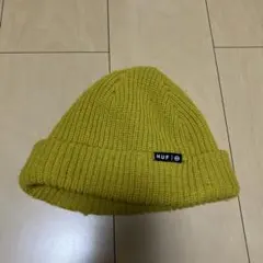 HUF ニット帽 マスタード 100%アクリル