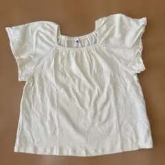 【キッズ服】キッズ トップス ブラウス 半袖フリル袖 夏 150