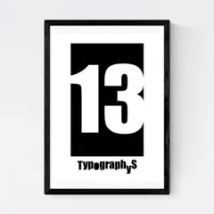 【新品A4】TYPOGRAPHYS アートポスター（A4サイズ）#5895のサムネイル