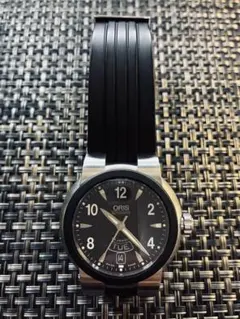 ORIS 自動巻き 黒文字盤 ラバーベルト 2026年最新】オリス ラバー ベルトの人気アイテム - メルカリ