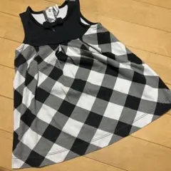 80サイズ⭐︎BeBe チェック柄 ワンピース 08