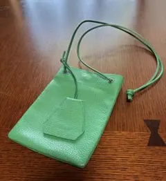 R oot グリーン 牛革 ショルダーバッグ