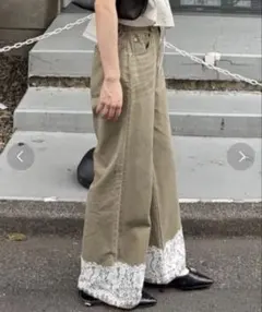 Kastane カットアウトツイルパンツ サイズ1 - メルカリ