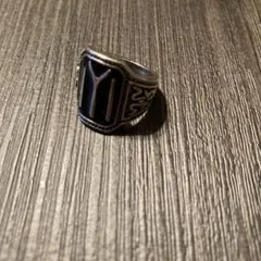 【2008】新品 アメカジ シルバー調 Y字型モチーフ リング 13号