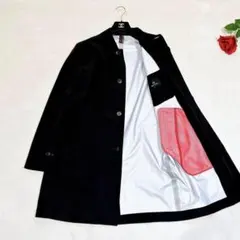 定価15万⭐️未使用⭐️ポールスミス　カシミヤ　ステンカラーコート　黒 Paul Smith ステンカラーコート コート パフォーマンス