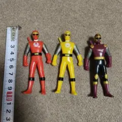 ハリケンジャー　ソフビ　フィギュア　3体セット