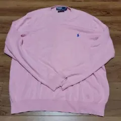 Polo by Ralph Lauren Vネックニット ピンク Lのサムネイル