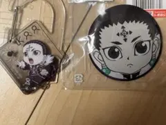 HUNTER×HUNTERしまむらコラボ、クロロ、キーチャームと缶バッジ セット