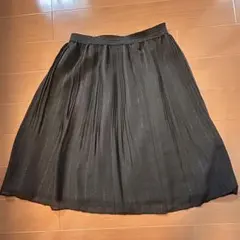any FAM シフォンラメスカート 黒