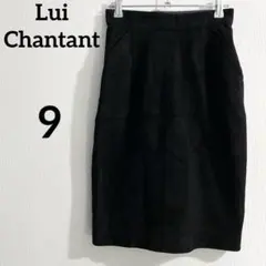 ルイシャンタン Lui Chantant スエード調 スカート ひざ丈 黒系 Mのサムネイル