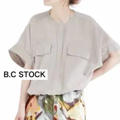 リネンブレンドメッシュSSドルマンブルゾン B.C STOCKのサムネイル