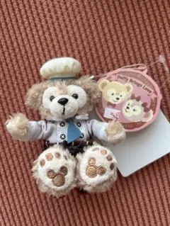 タイムセール【タグ付き】ダッフィー　バレンタイン　ぬいぐるみストラップ