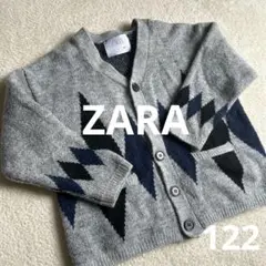 ZARA ダイヤモンドパターン カーディガン 7