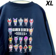 バンダイ　仮面ライダー　トレーナー　スウェット　集合プリント　XL