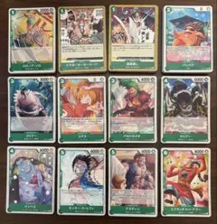 ★500年後の未来　緑デッキパーツまとめ売り計124枚セット(500緑A)