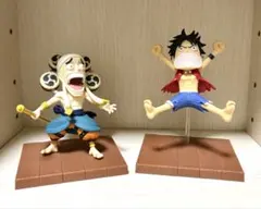 ワンピース ワールドコレクタブルフィギュア ルフィ＆エネル　箱なし