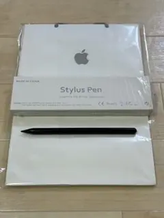 【デバイス多数利用可能】Apple紙袋付き iPad用タッチペン 黒 充電式